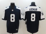 Dallas Cowboys #8 Troy Aikman Nike blue Color Rush Limited Jersey