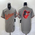 Nike Baltimore Orioles blank grey MLB Baseball jerseys-BD 06