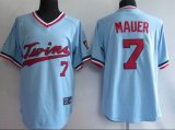 Minnesota Twins 7 Mauer Baby Blue mlb jersey