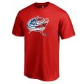 Men's Columbus Blue Jackets Fanatics Branded Red Banner Wave T-Shirt