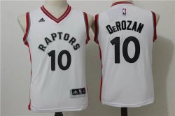 Youth Toronto Raptors #10 DeMar DeRozan White Stitched NBA Jerseys