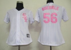 Chicago White Sox 56 Buehrle White MLB Women Jerseys