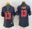 Women Nike San Francisco 49ers #13 Brock Purdy black gold Color Rush Limited Jersey