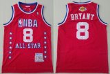 Los Angeless Lakers 8 Kobe Bryant Throwback Red NBA All Star basketball Jerseys-LT