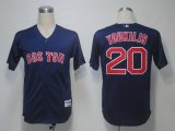 MLB Jerseys Boston Red Sox 20 Youkilis Dark Blue