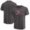 San Francisco 49ers Majestic Big & Tall Fierce Intensity T-Shirt â€“ Heathered Charcoal