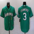 Nike Seattle Mariners # 3J.P. Crawford green majestic mlb jersey-BD