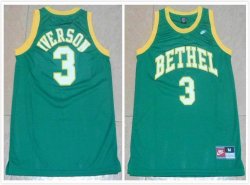 Allen Iverson #3 green high-school nba basketball jersey