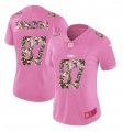 Women Nike New England Patriots 87 Gronkowski Pink Camouflage font love pink 2017 Vapor Untouchable player jersey