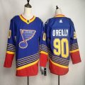 Adidas St.Louis Blues #90 Ryan O Reilly blue NHL hockey Jerseys-FH