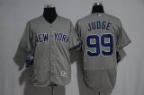 New York Yankees 99 Aaron Judge Gray Flexbase Authentic Collection Jersey