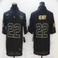 Nike Tennessee Titans #22 Derrick Henry black Salute To Service Limited Jersey-BD