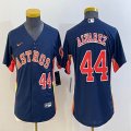 Youth Nike Houston Astros #44 Yordan Alvarez blue baseball jerseys-BD 01