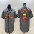 Nike Houston Astros #2 Alex Bregman Hemp grey baseball jerseys -BD