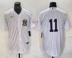 Nike New York Yankees #11 Anthony Volpe white MLB baseball Jersey Joint name -BD 03