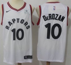 Nike Toronto Raptors #10 DeMar DeRozan white Stitched NBA Jerseys-MHD