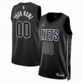 Customized Brooklyn Nets black basketball jerseys city version