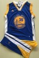 Youth Golden State Warriors #35 Kevin Durant blue nba basketabll suits