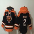 Chicago Bears #2 Moore black orange NFL Hooded Sweatshirt