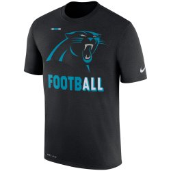 Carolina Panthers Nike Sideline Legend Football Performance T-Shirt - Black