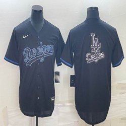 Los Angeles Dodgers Blank black majestic baseball Jerseys-BD 02