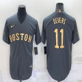 2022 MLB All-Star Nike Boston Red Sox #11 Rafael Devers gray majestic baseball jerseys-BD