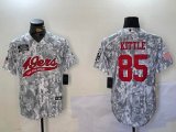 San Francisco 49ers #85 George Kittle Nike Arctic Camo 2024 Salute to Service Limited Jersey Joint name-BD