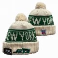 2024 New York Jets beige green NFL Sports Cuffed Knit Hats