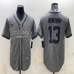 Nike Oakland Raiders #13 Hunter Renfrow Hemp gary baseball jerseys Joint name-BD