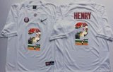 Alabama Crimson Tide #2 Derrick Henry White college football jersey