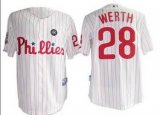 Philadephia Phillis 28# Werth White MLB jersey