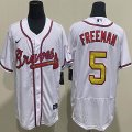 Nike Atlanta Braves #5 Freddie Freeman White Flexbase Authentic Collection Jersey-WL