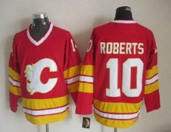 Calgary Flames #10 Gary Roberts Red Third Throwback CCM nhl Jerseys