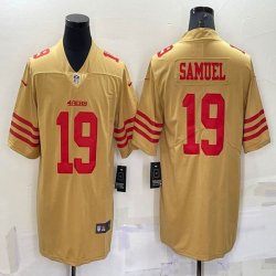 Nike 49ers #19 Deebo Samuel yellow Color Rush Limited Jersey -BD