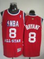 Los Angeless Lakers red #8 Bryant nba all star jersey