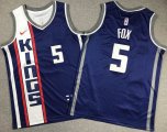 Youth Nike Sacramentoics Kings #5 De Aaron Fox blue NBA Basketball Jerseys city version -XD