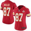 Women Nike Kansas City Chiefs Travis Kelce #87 red Color Rush Limited Jerseys