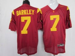 USC trojans #7 Matt Barkley Red NFL NCAA Jersey