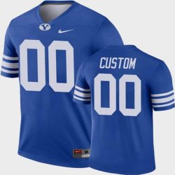 Custom Byu Cougars Blue college football jerseys-PNS