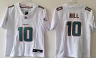 Youth Miami Dolphins 10# Tyreek Hill white Nike Vapor F.U.S.E. Limited Jersey