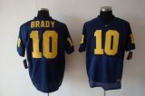 NCAA #10 BRADY Blue Jerseys