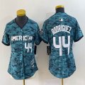 Women American League Seattle Mariners #44 Julio Rodríguez Nike Teal 2023 MLB All-Star Game Jersey