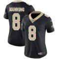 Women New Orleans Saints #8 Archie Manning Nike black Color Rush Limited Jersey