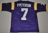 NCAA P.PETERSON 7 purple jerseys