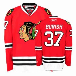 Chicago Blackhawks #37 BURISH Red NHL Jerseys