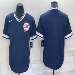 Nike New York Yankees blank throwback blue baseball jerseys