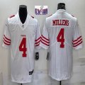 Nike San Francisco 49ers #4 Nick Mullens White Color Rush Limited Jersey-BD