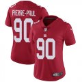 Women Giants #90 Jason Pierre-Paul Nike red Color Rush Limited Jersey