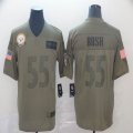 Pittsburgh Steelers #55 Devin Bush Nike Olive 2019 Salute to Service Game Jersey