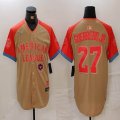 American League #27 Vladimir Guerrero Jr. Nike Cream 2024 MLB All-Star Game Limited Player Jersey 02